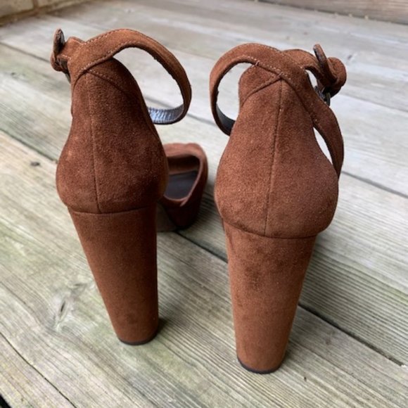 Never Worn! 🎉HP🎉Stuart Weitzman Hijinx Suede Platform Sandal - Picture 7 of 16